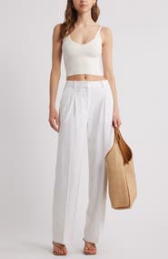 Open Edit Everyday Linen Blend Pants