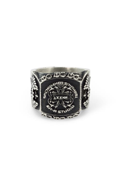 Ex-a Studio Class Ring In Sterling Silver