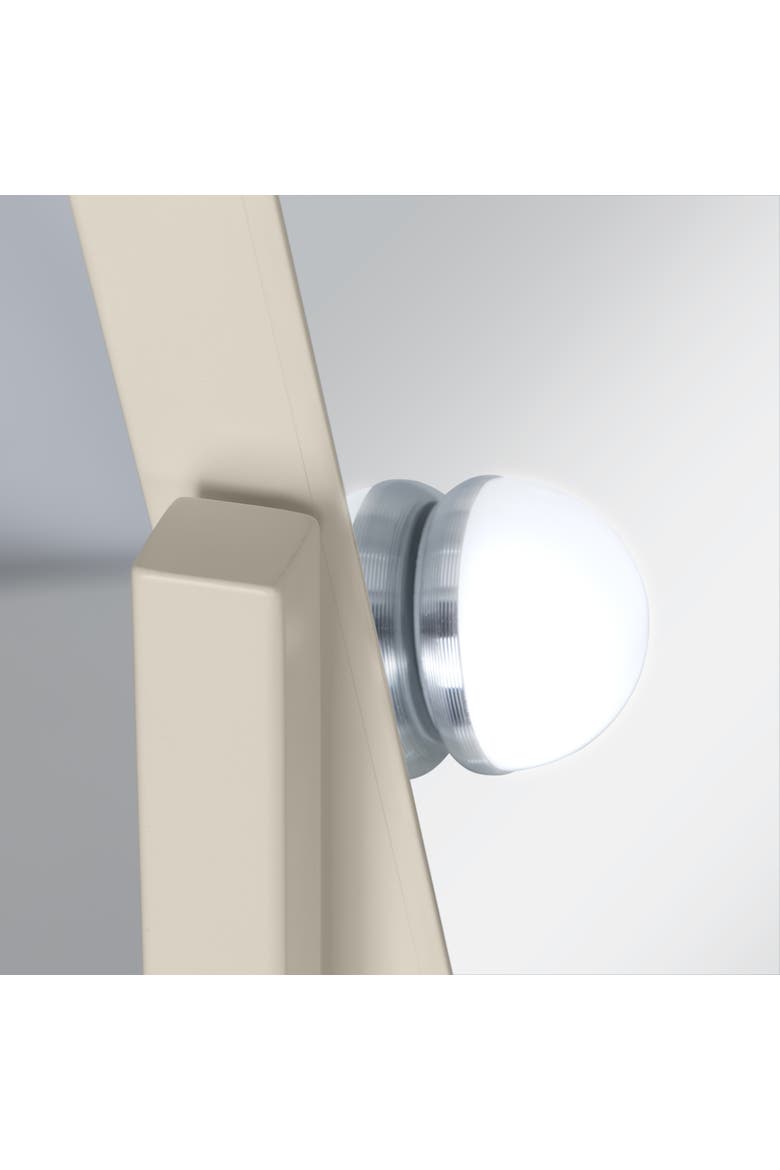 Scalloped Edge Hollywood LED Vanity Mirror, Alternate, color, Neutral