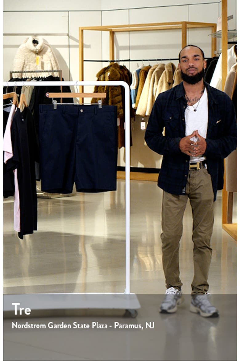 Men's Classic Flat Front Chino Shorts video