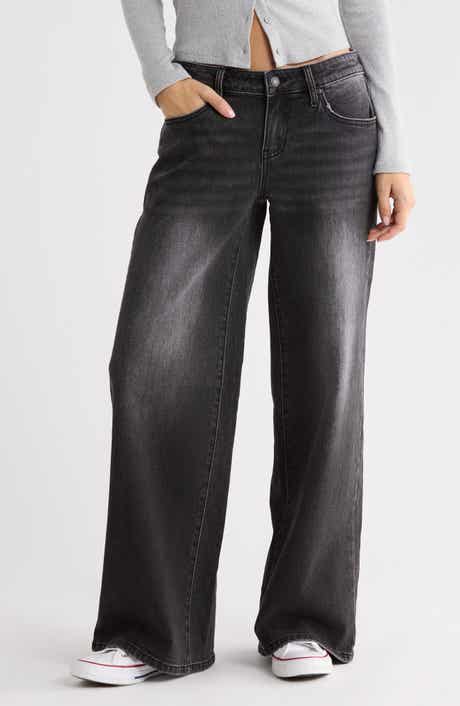 Low Rise Wide Leg Jeans