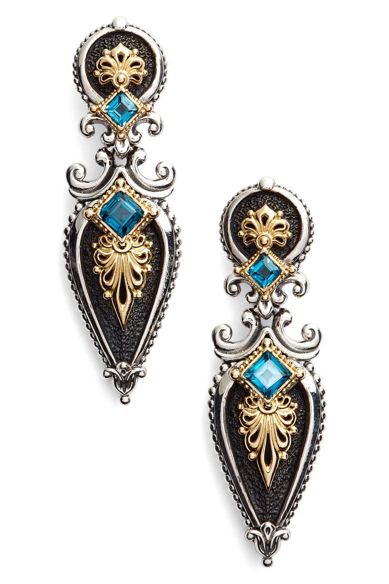 Drop Earrings, Main, color, LONDON BLUE TOPAZ