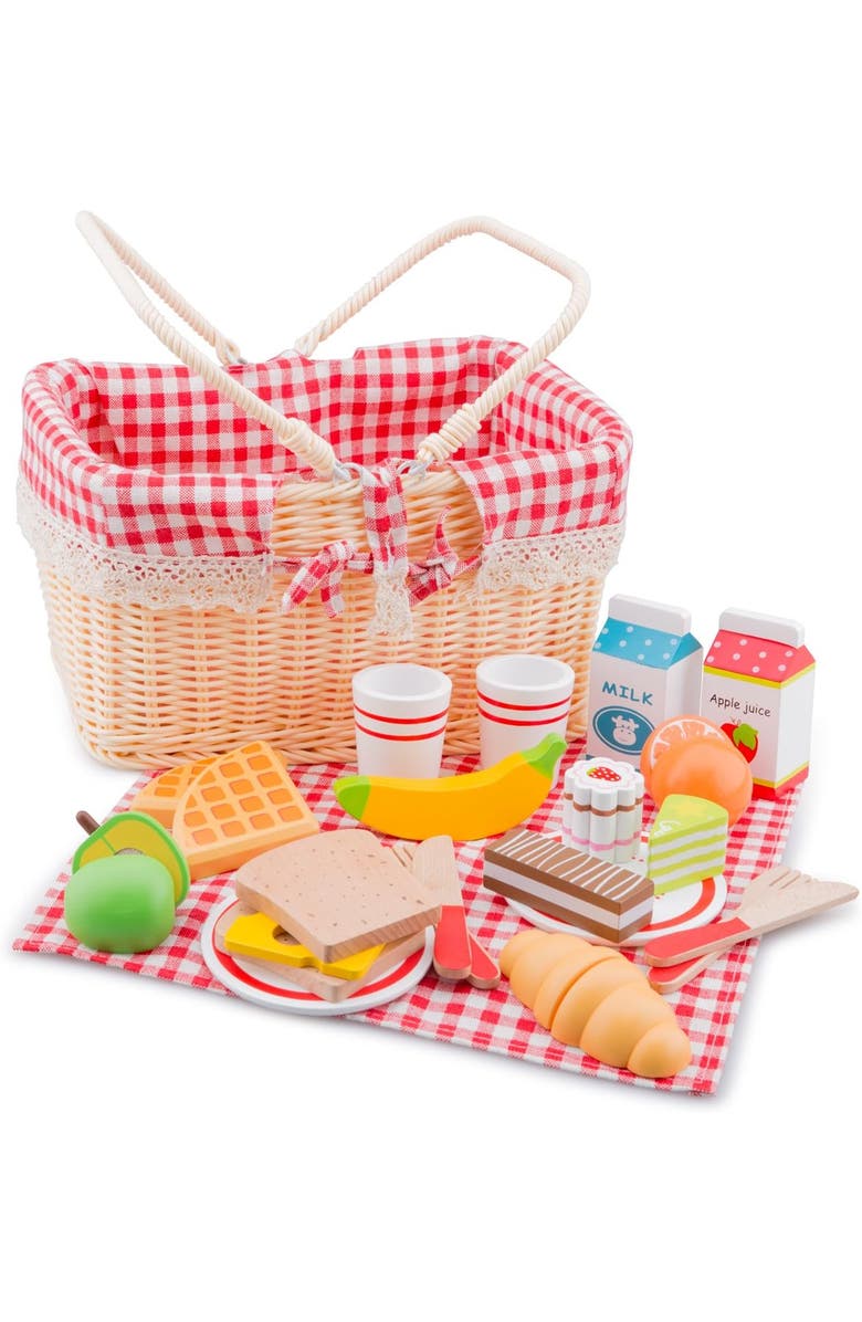 NEW CLASSIC TOYS Picnic Basket Set 27-pieces, Main, color, 