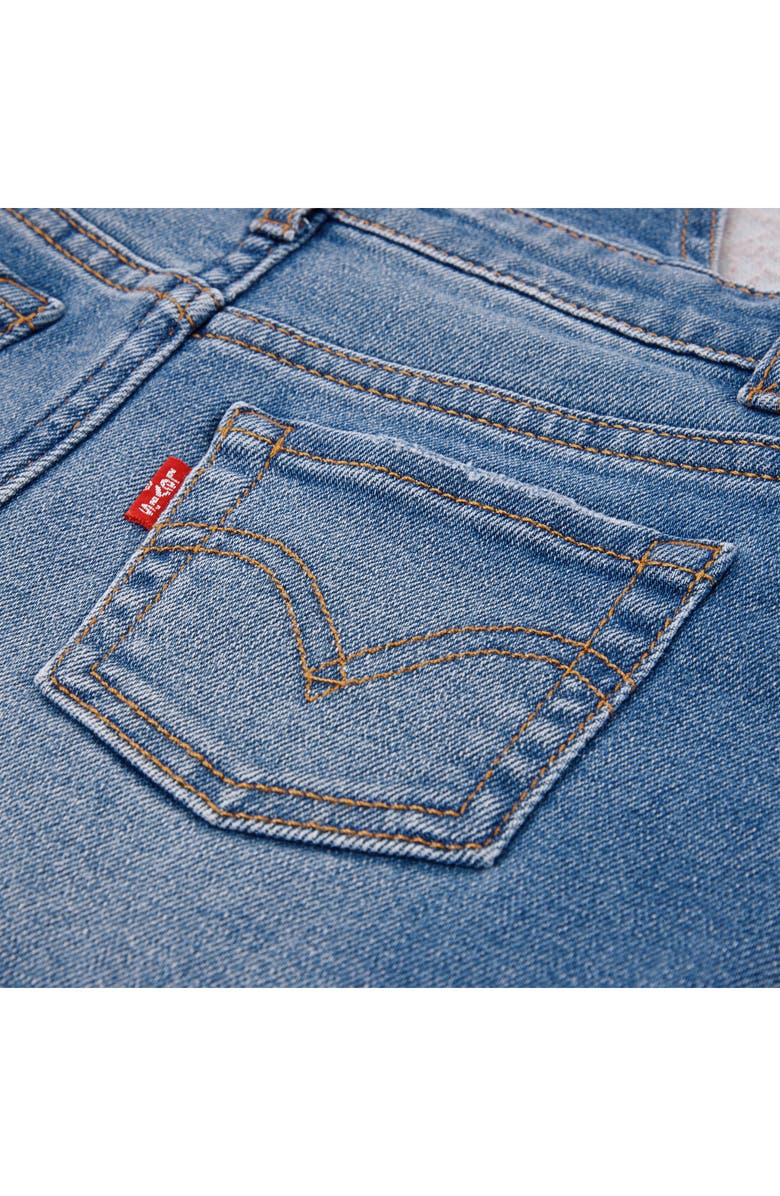 Levi's Kids' Embroidered Denim Overall Dress, Alternate, color, Dance Around