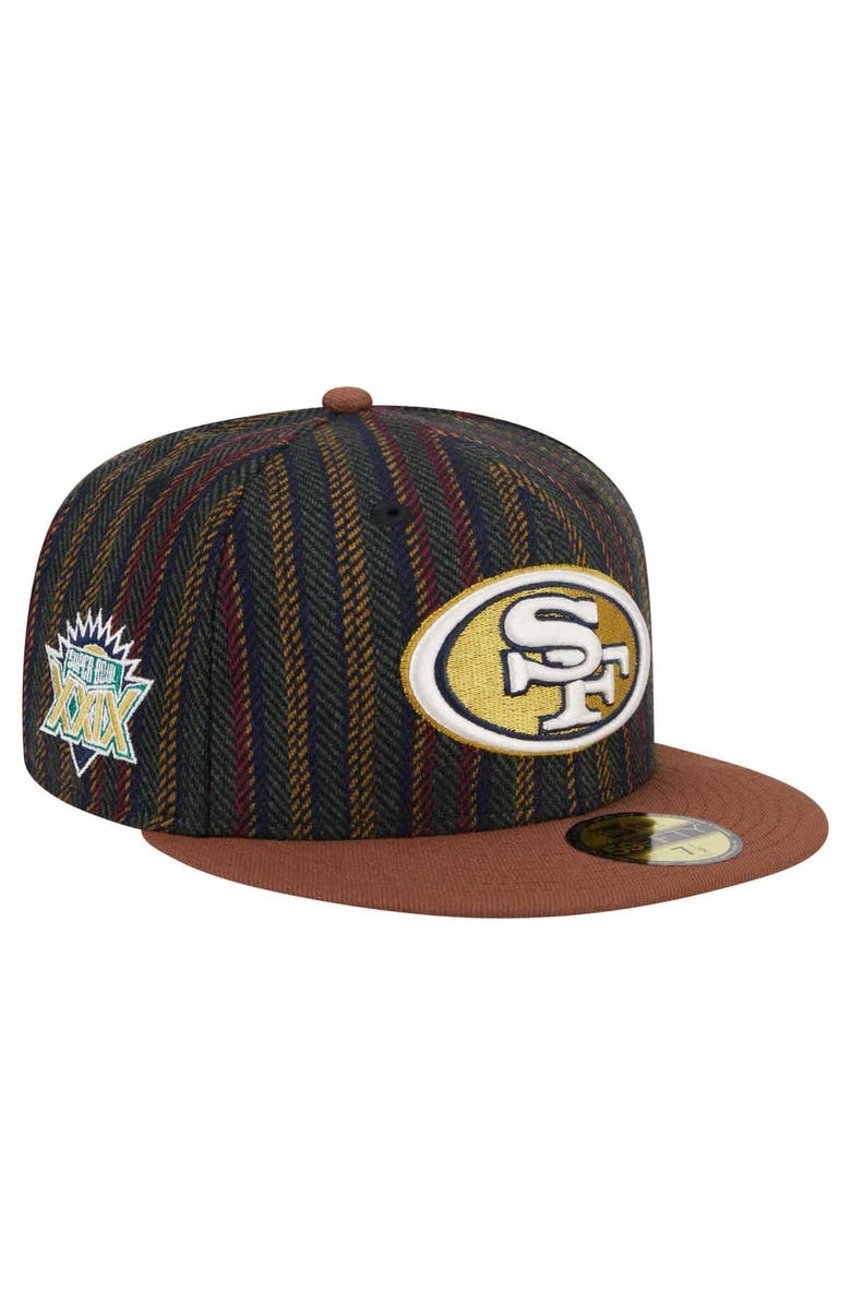New Era Men's New Era San Francisco 49ers Vintage Herringbone 59FIFTY Fitted Hat, Alternate, color, 