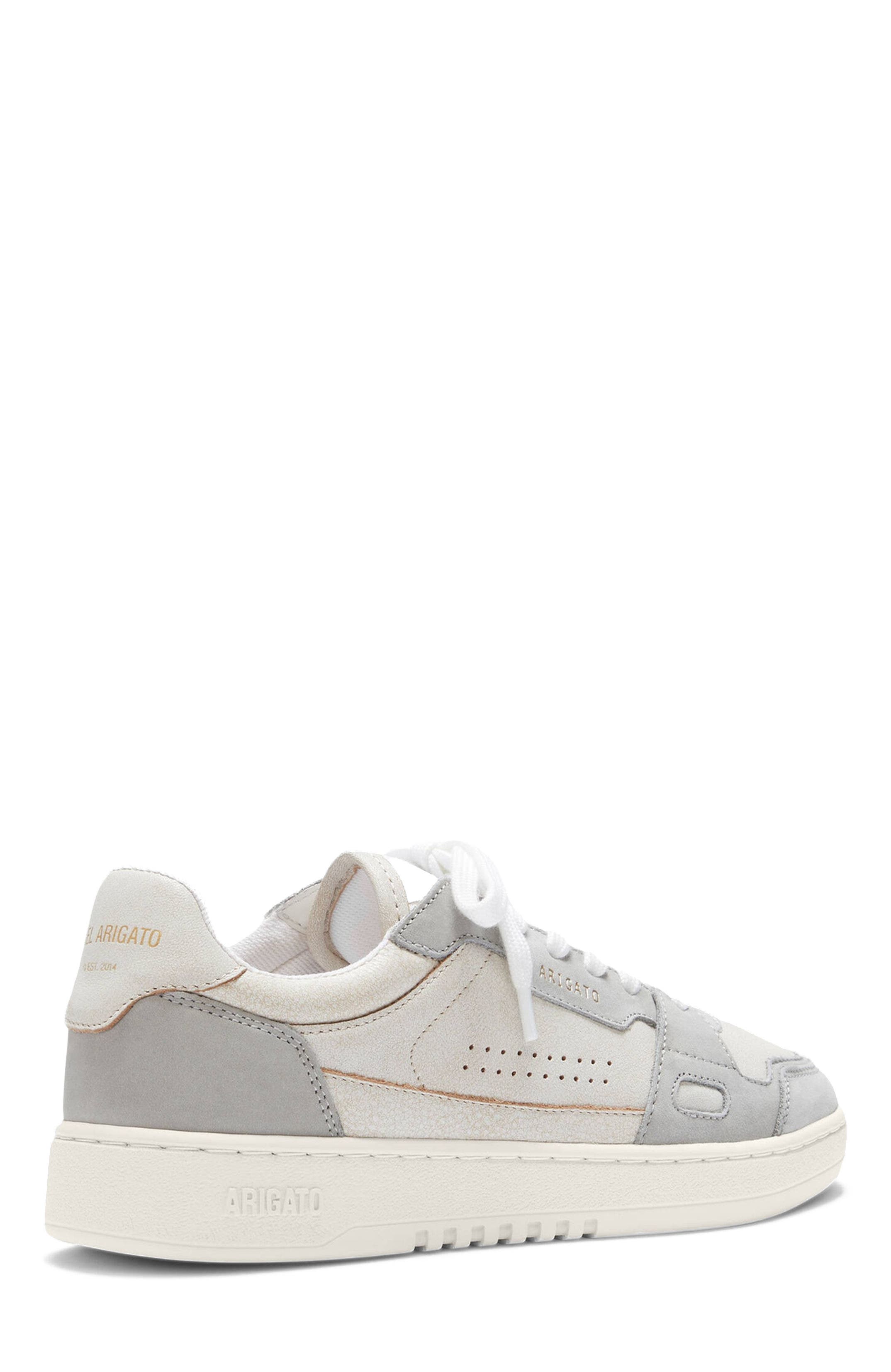 Axel Arigato Dice Lo Cracked Leather Sneaker, Alternate, color, Beige/Light Grey