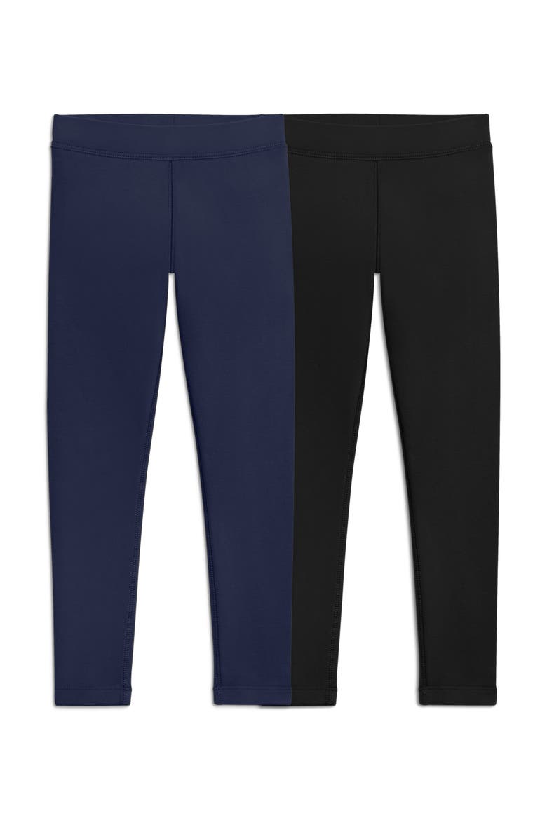 Kids French Terry Cozy Legging 2-Pack, Main, color, Navy/Black
