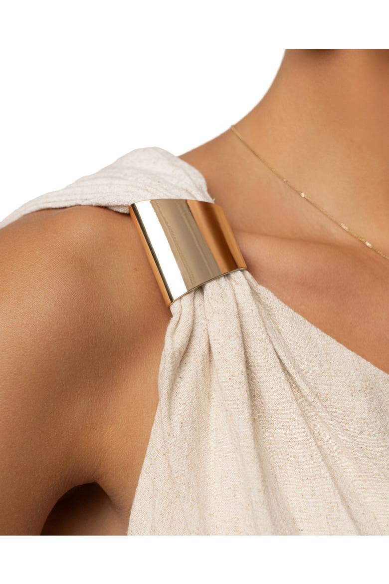 Palmera One Shoulder Top, Alternate, color, Beige