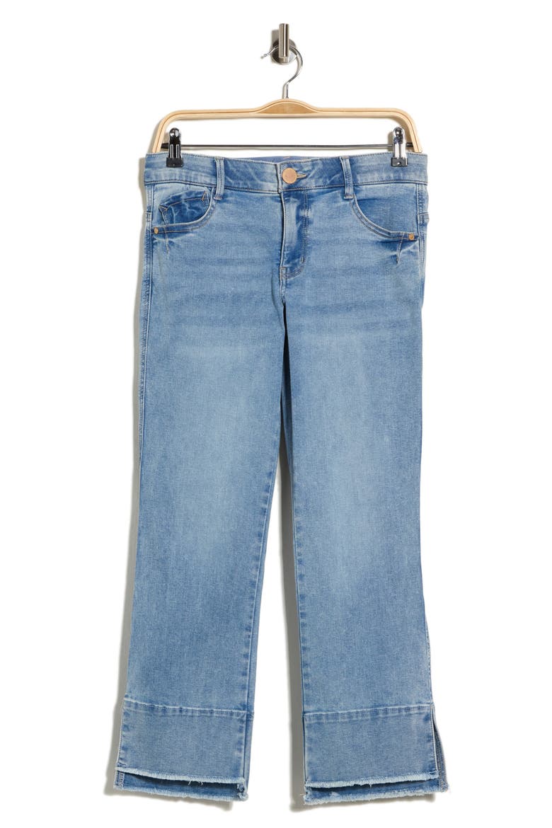 Kick Flare Step Hem Jeans, Main, color, MID BLUE ARTISINAL