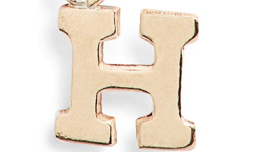 Nashelle Initial Pendant Necklace In Gold Fill - H