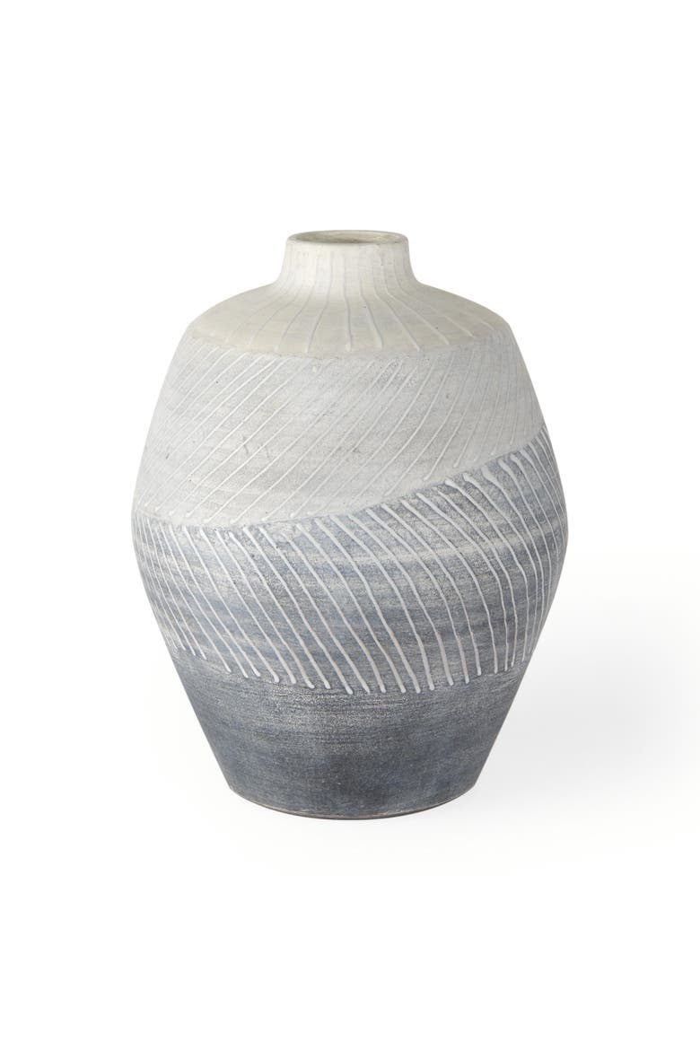 Blume Textured Vase, Main, color, Grey