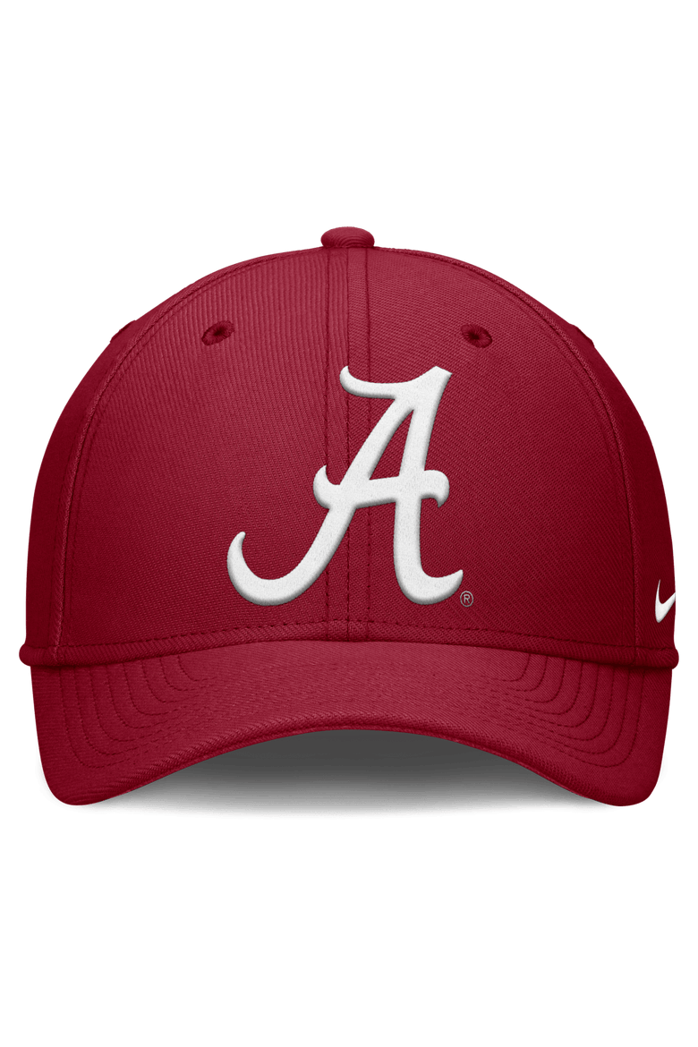 Men's Nike Crimson Alabama Crimson Tide Rise Swoosh Dri-FIT Flex Hat, Alternate, color, Crimson