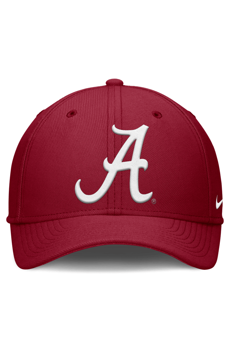 Nike Men's Nike Crimson Alabama Crimson Tide Rise Swoosh Dri-FIT Flex Hat, Alternate, color, Crimson