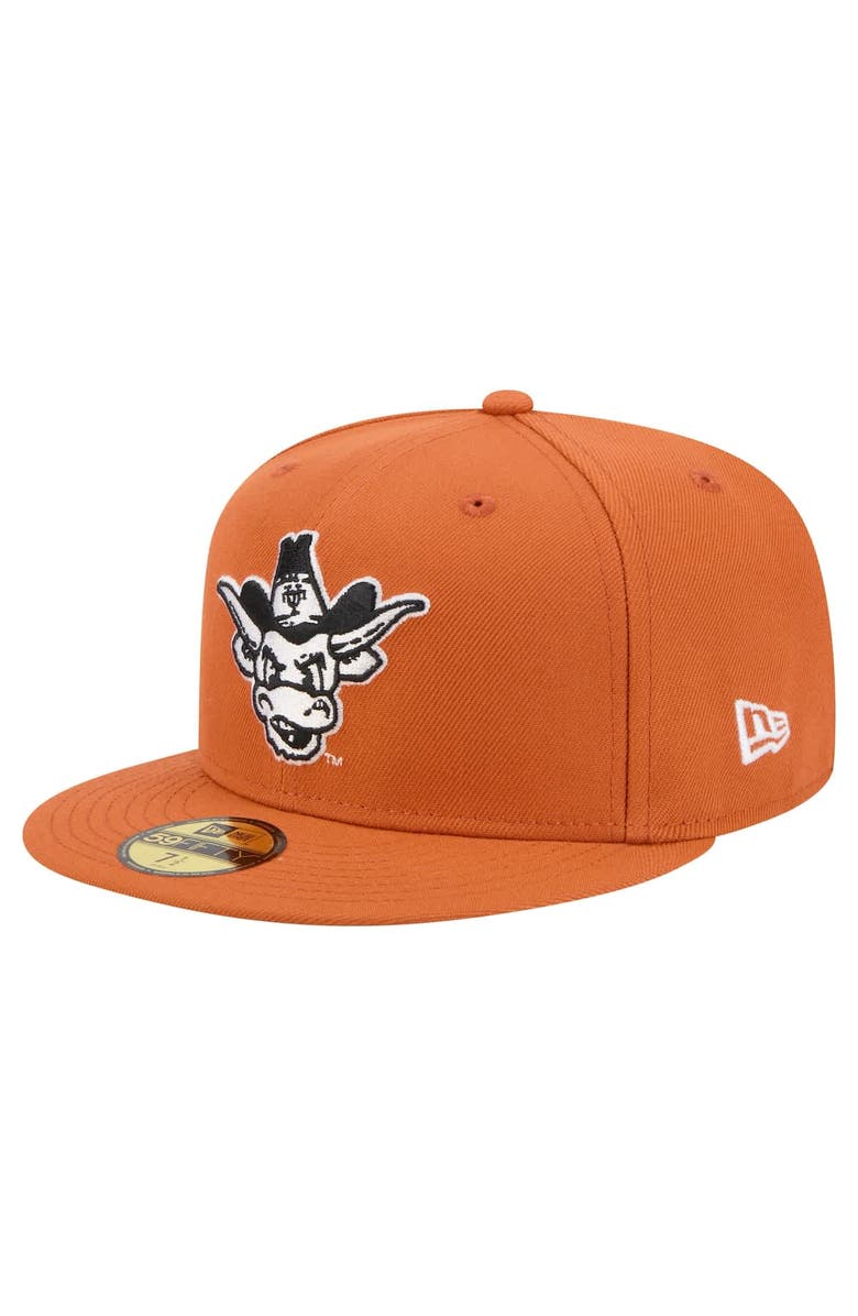 New Era Men's New Era Texas Orange Texas Longhorns Vault 59FIFTY Fitted Hat, Main, color, 