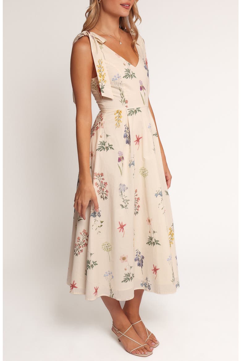 Galadriel Tie Shoulder Sundress, Alternate, color, CREAM
