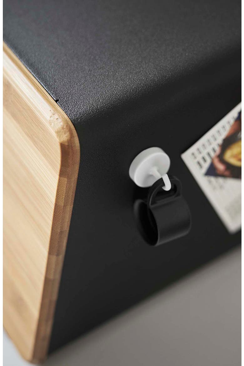 Sliding Door Bread Box, Alternate, color, BLACK