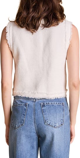 English Factory Fringe Detail Knit Vest | Nordstrom