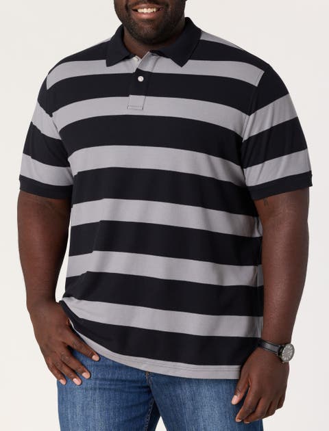 Big & Tall Large Striped Polo Shirt
