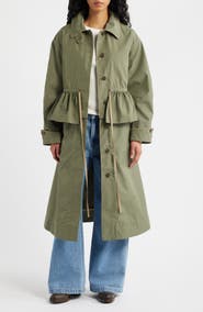 Damson Madder Myrtle Water Repellent Convertible Trench Coat