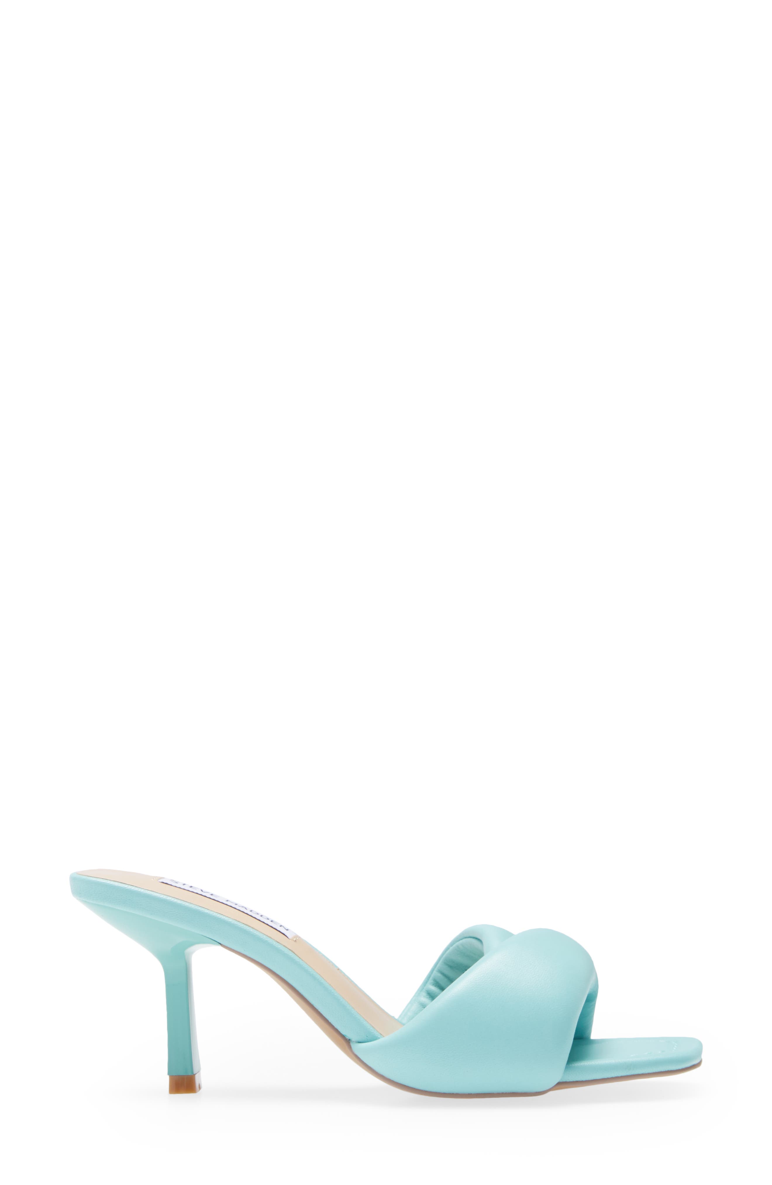 Slide Sandal, Alternate, color, TURQUOISE LEATHER