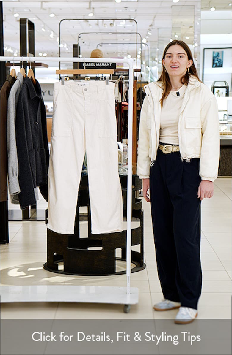 Bray Barrel Leg Cotton Twill Pants, sales video thumbnail