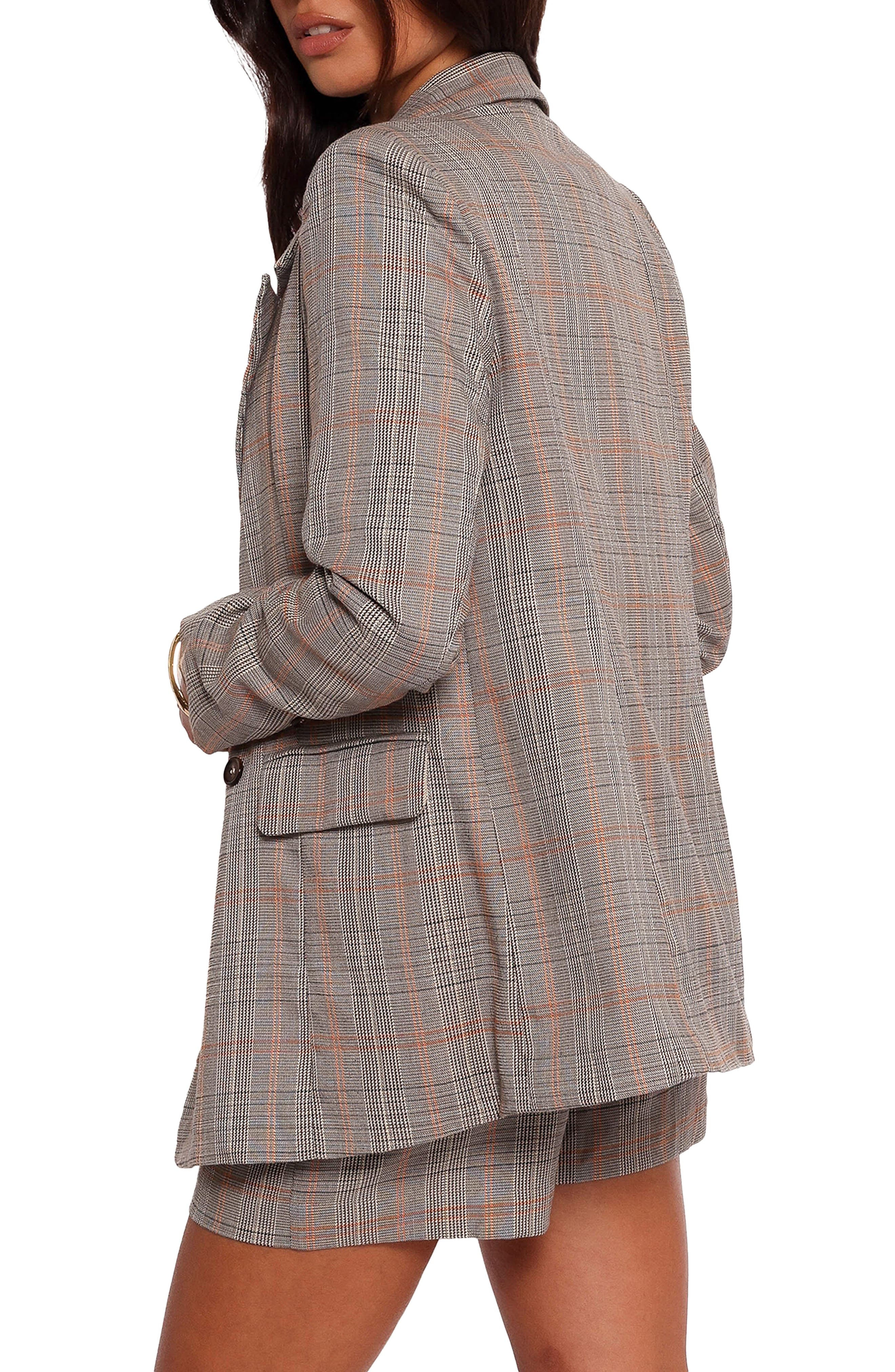 Lesia Double Breasted Plaid Blazer - image 2