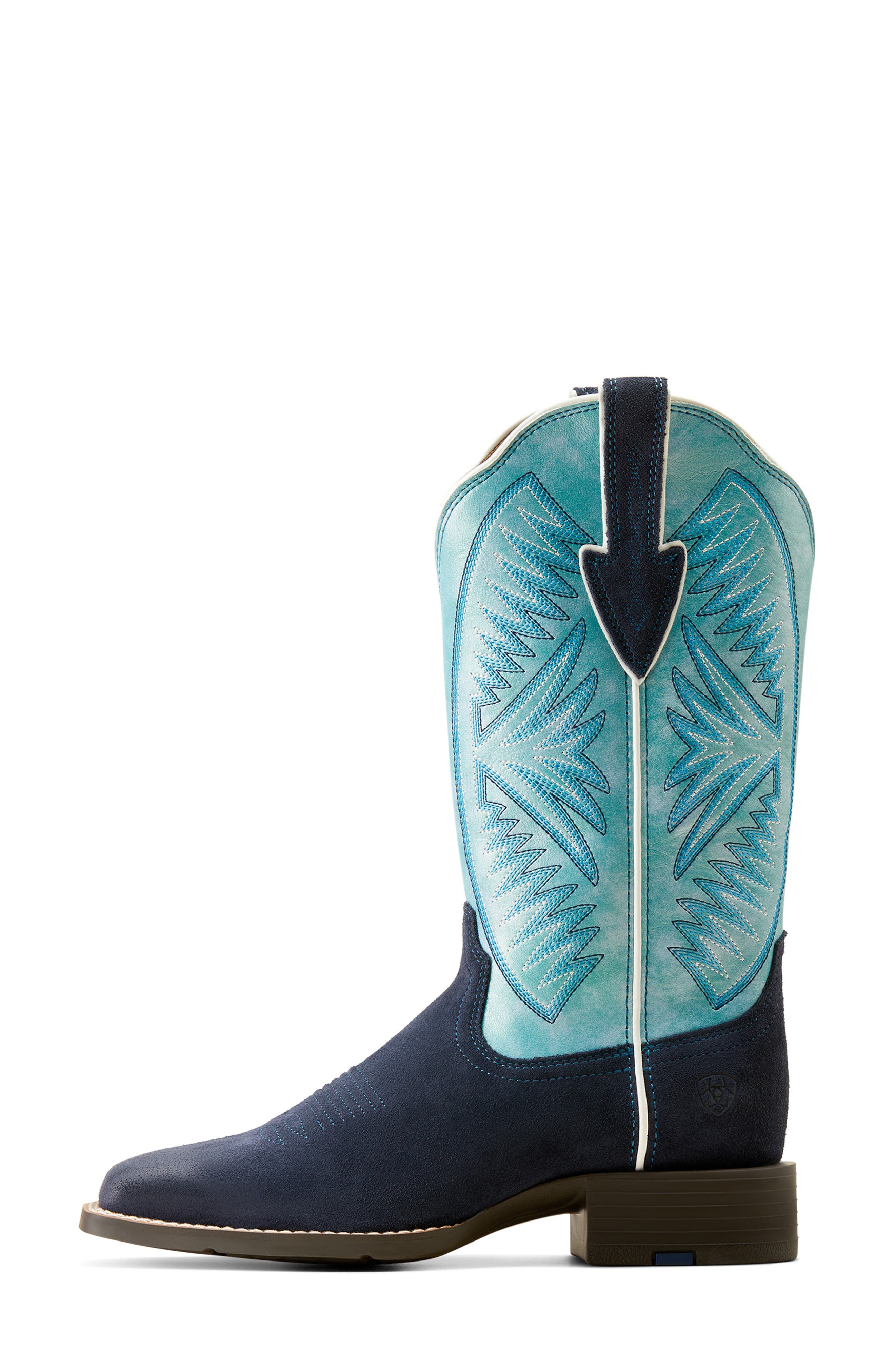 Ariat Round Up Ruidoso Western Boot, Alternate, color, Blue