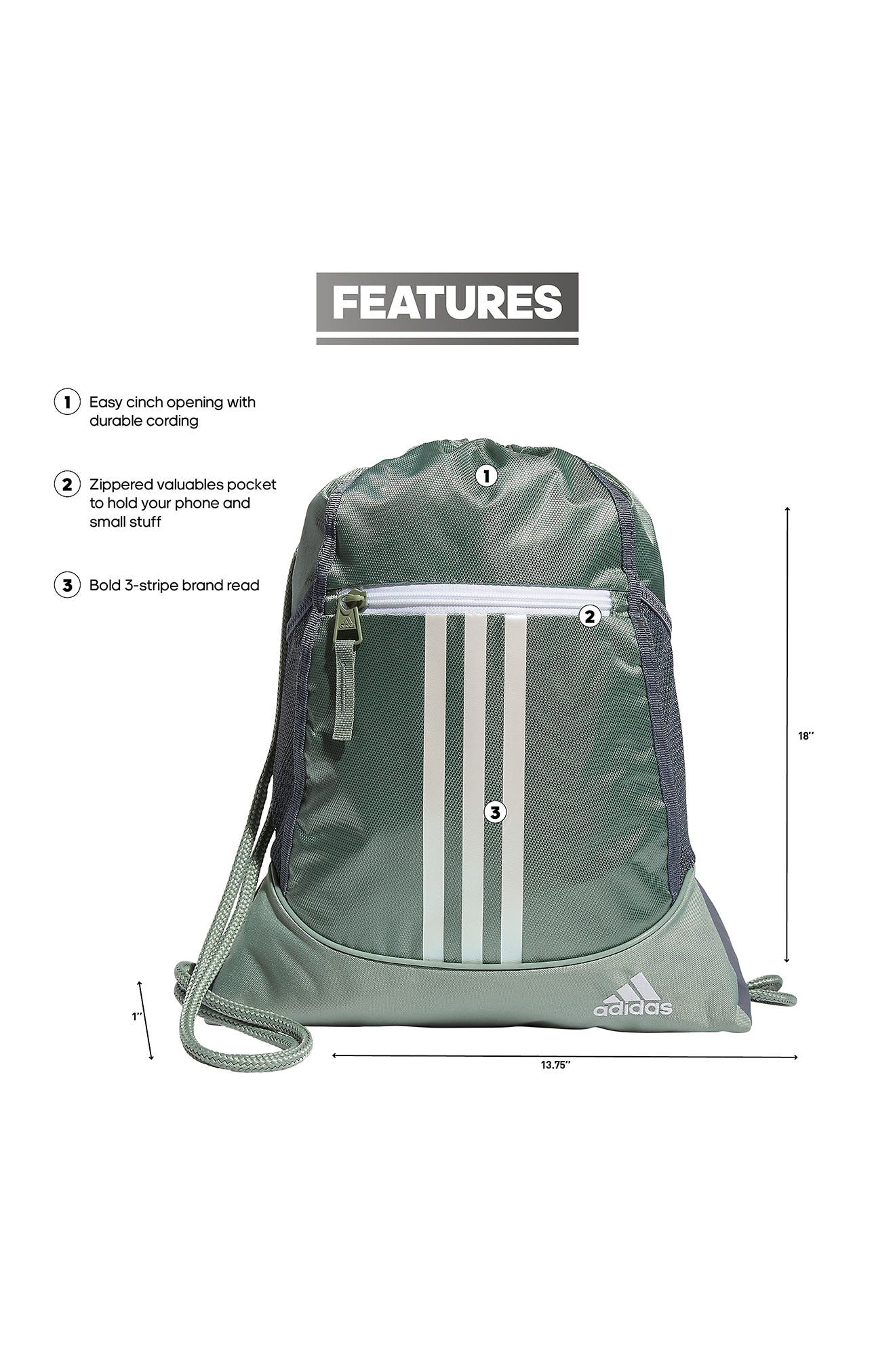 adidas Alliance II Sackpack, Alternate, color, 