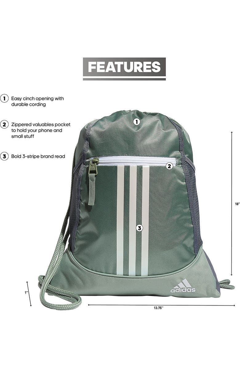 adidas Alliance II Sackpack, Alternate, color,
