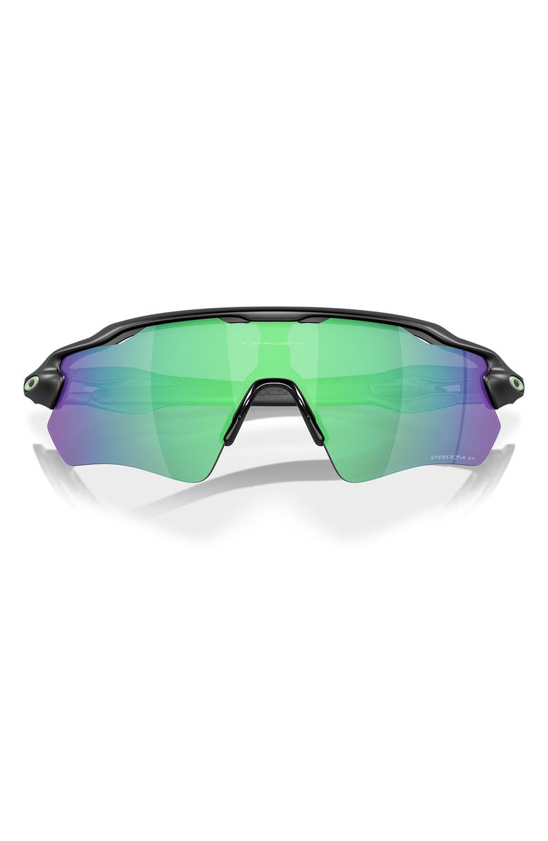Oakley Radar<sup>®</sup> EV Path<sup>®</sup> Prizm<sup>™</sup> Polarized Wrap Shield Sunglasses, Alternate, color, Black Green