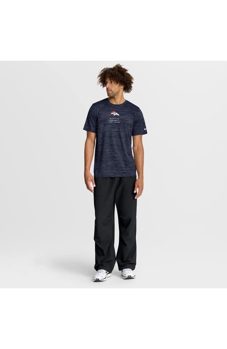 Nike Men's Nike Navy Denver Broncos Velocity Ball Carrier Dri-FIT T-Shirt, Alternate, color, Navy