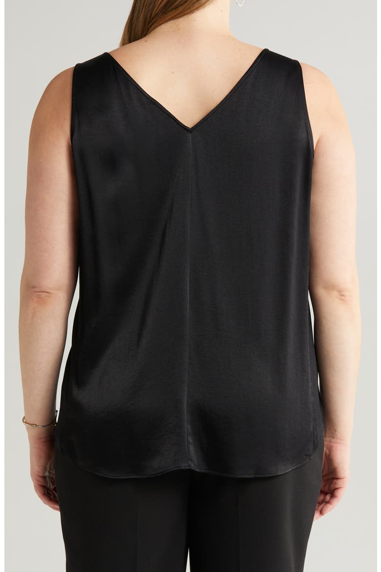 Double V-Neck Tank, Alternate, color, BLACK
