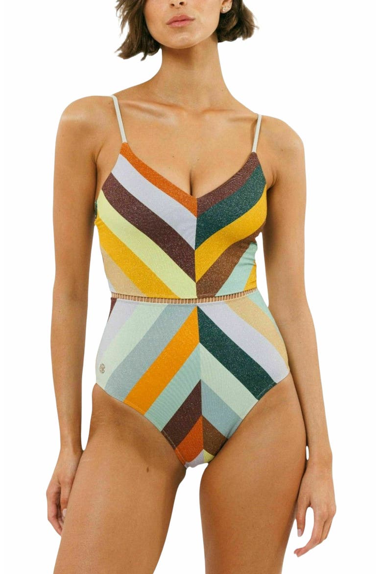 Arava One-piece Swimsuit, Main, color, Multicolor