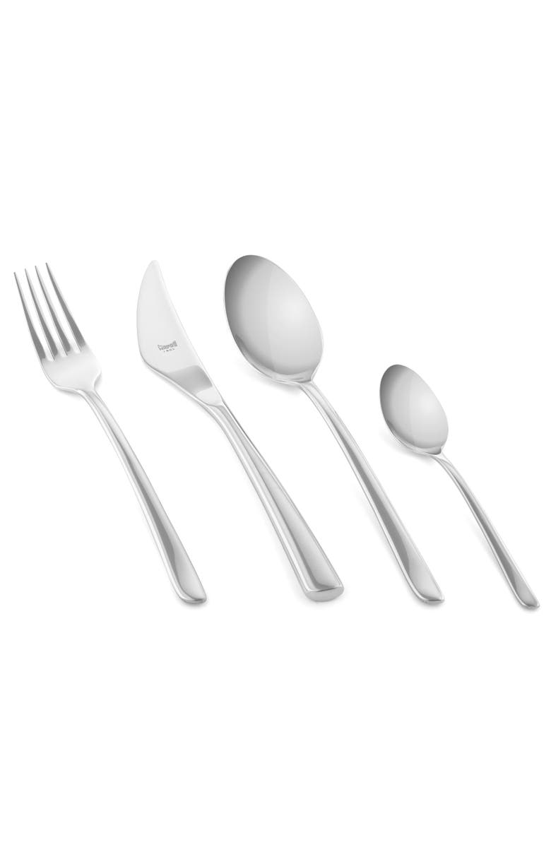 Mepra Edera Flatware Set - 24 Pieces, Main, color, Silver