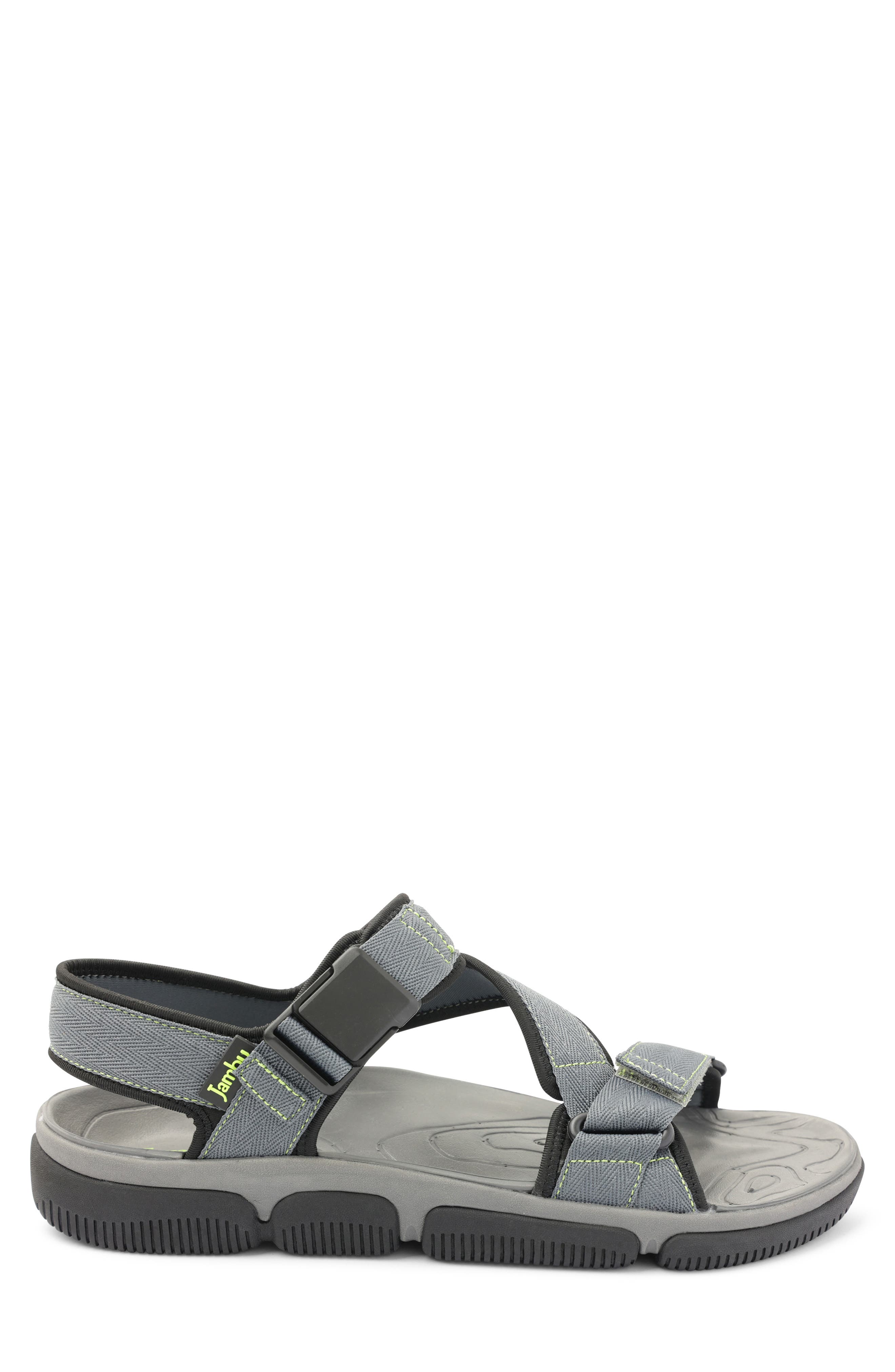 Trail Glide Slingback Sandal, Alternate, color, GREY/ VOLT