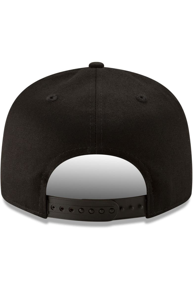 Men's New Era Black New Orleans Saints Throwback 9FIFTY Adjustable Snapback Hat, Alternate, color, Black