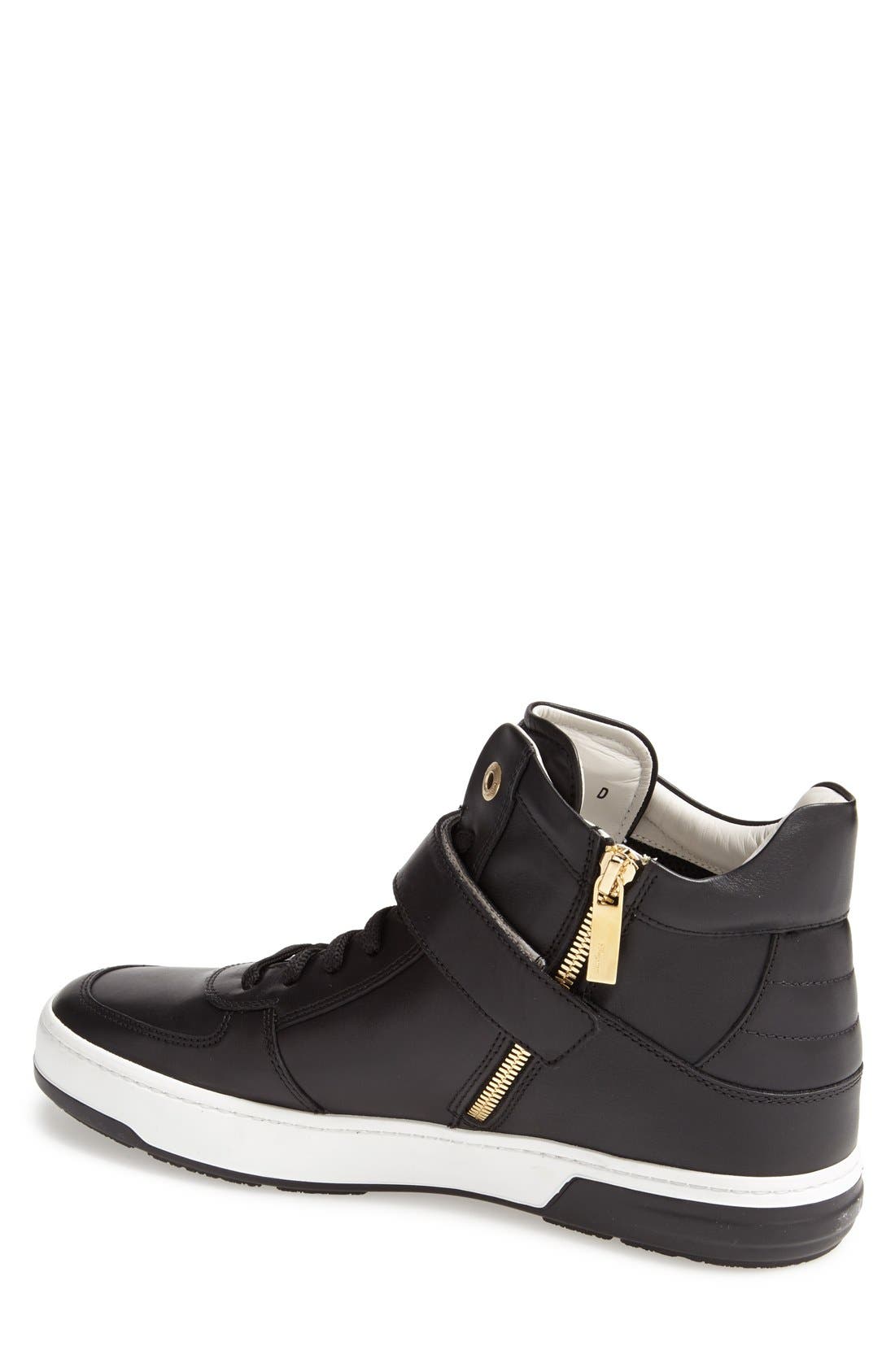 FERRAGAMO Salvatore Ferragamo 'Nayon' High Top Zip Sneaker, Alternate, color, 
