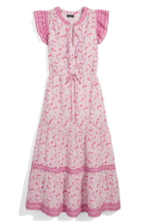 Shop Vineyard Vines Floral Print Maxi Dress In Frangipani Marsh