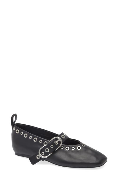 Rag & Bone Black Spire Mary Jane Ballerina Flats In Black