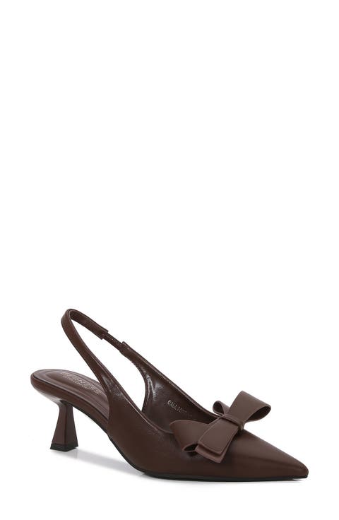 Calliope Asymmetric Bow Slingback Pump (Women)