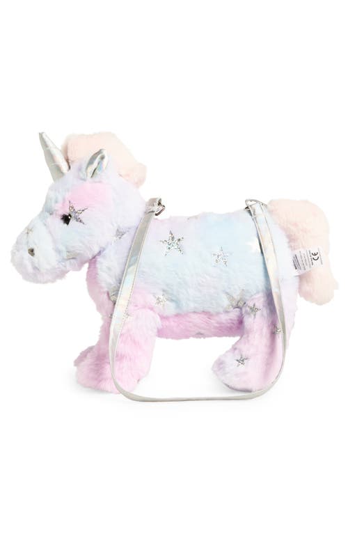 Capelli New York Kids' Faux Fur Unicorn Bag In Pink