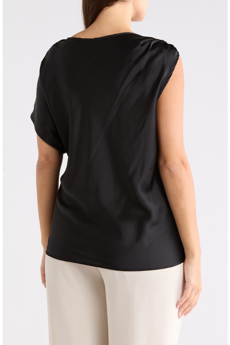 Asymmetric Satin Top, Alternate, color, BLACK