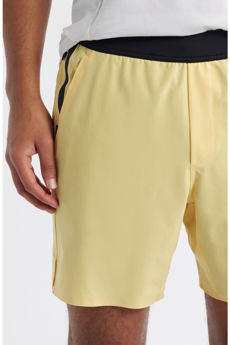 Interval Lined Training Shorts, Alternate, color, DUSKY CITRON