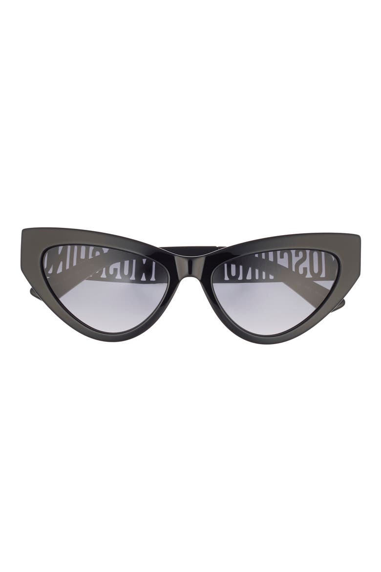 61mm Gradient Pilot Sunglasses, Main, color, BLACK