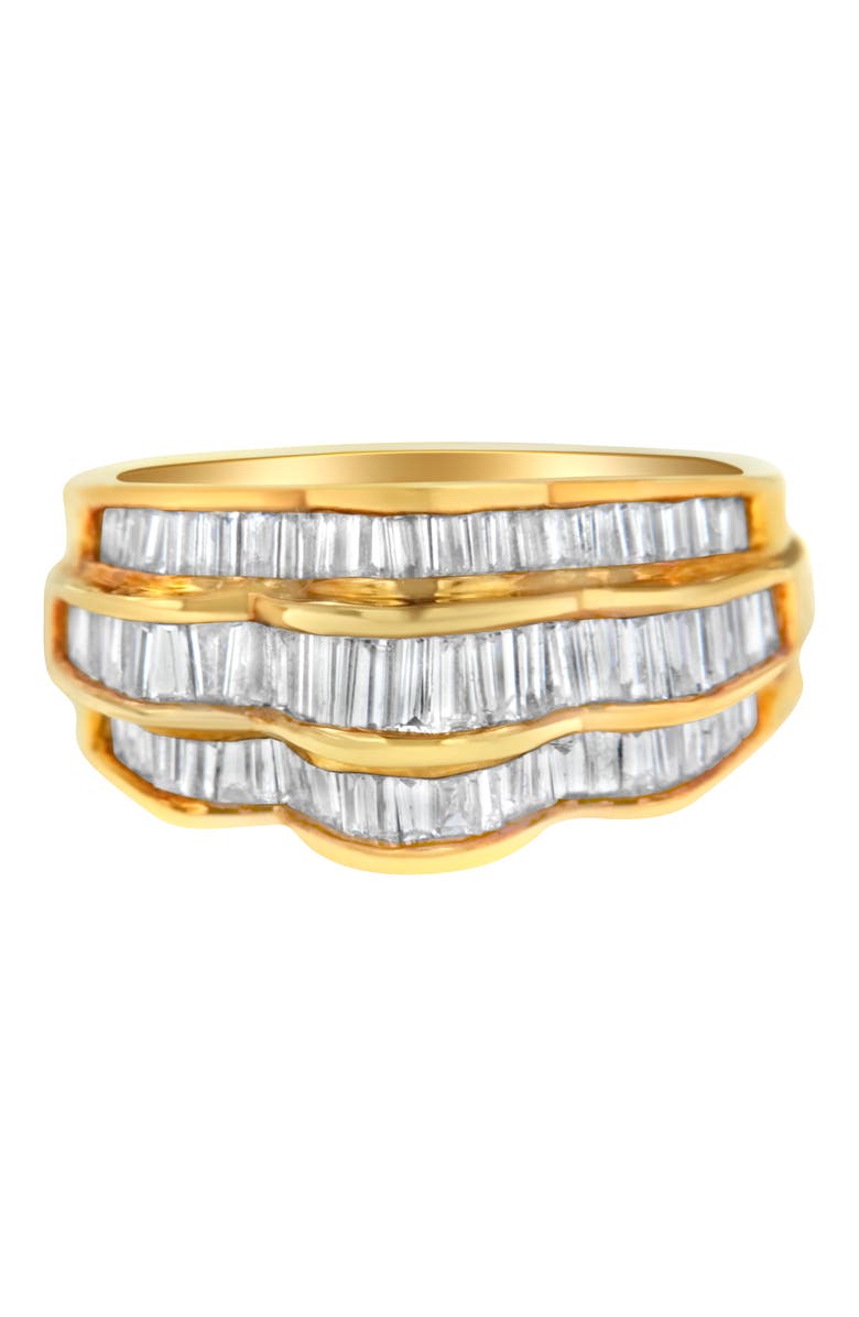 Haus of Brilliance 14KT Yellow Gold 1 1/4 cttw Diamond Multi-Row Band Ring, Main, color, Yellow
