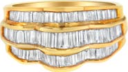 Haus of Brilliance 14KT Yellow Gold 1 1/4 cttw Diamond Multi-Row Band Ring