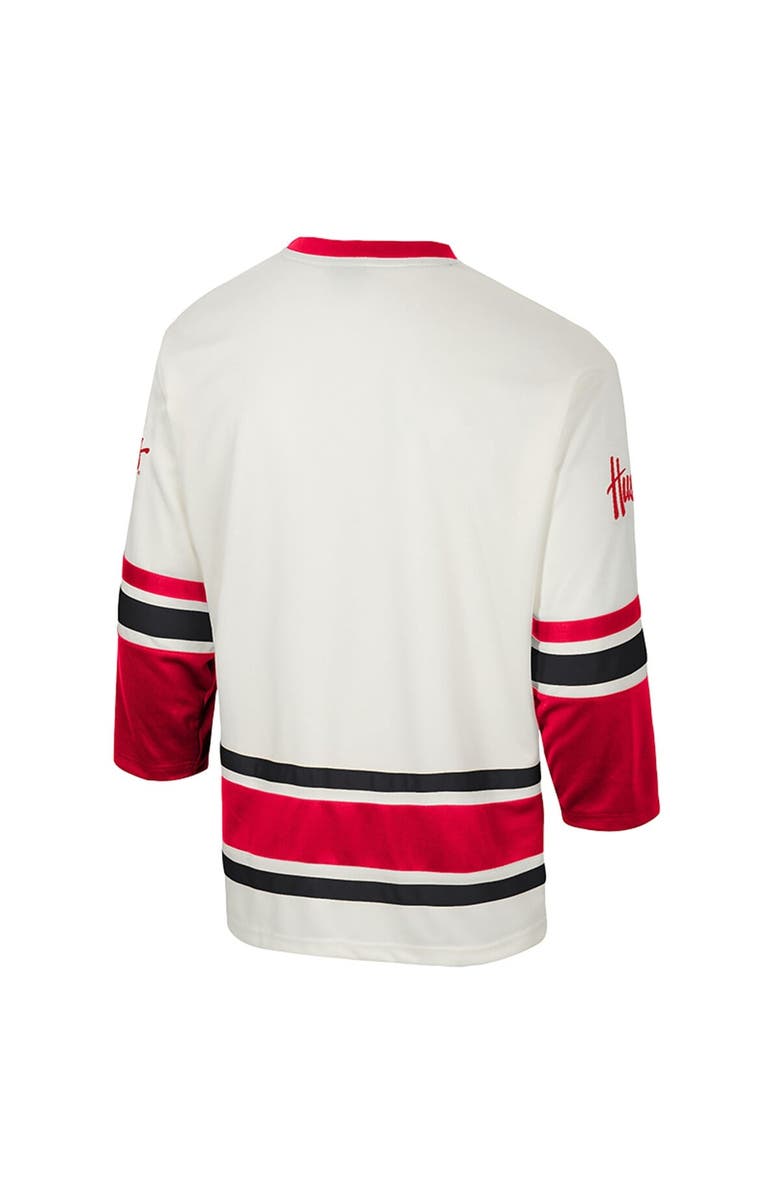 COLOSSEUM Men's Colosseum Cream Nebraska Huskers Puck Proud Fashion Hockey Jersey, Alternate, color, Cream