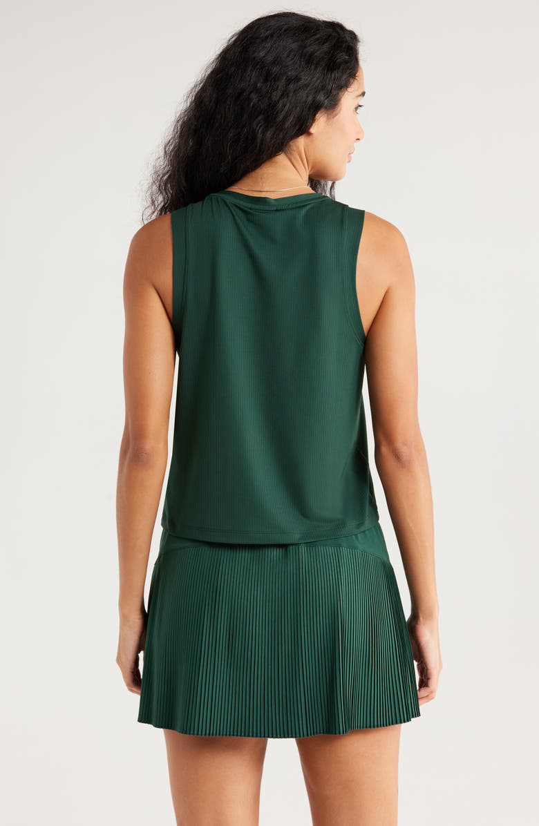 Recess Pickleball x Zella Smash Hit Mesh Tank, Alternate, color, Green Park