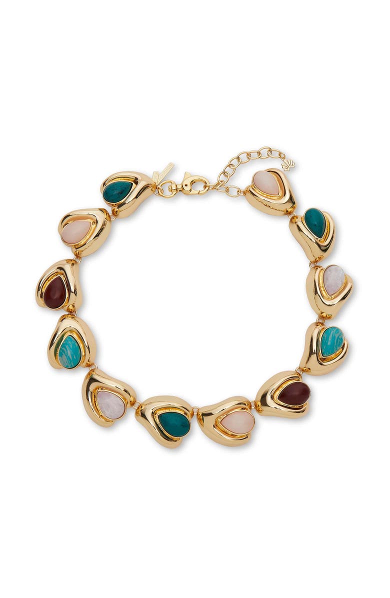 Lele Sadoughi Laurel Necklace, Main, color, Jade Multi 999