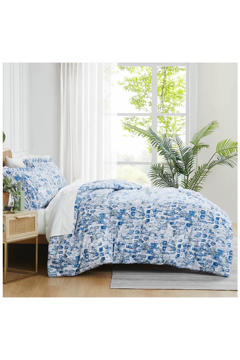Rhythm Duvet Cover & Sham Set, Alternate, color, BLUE